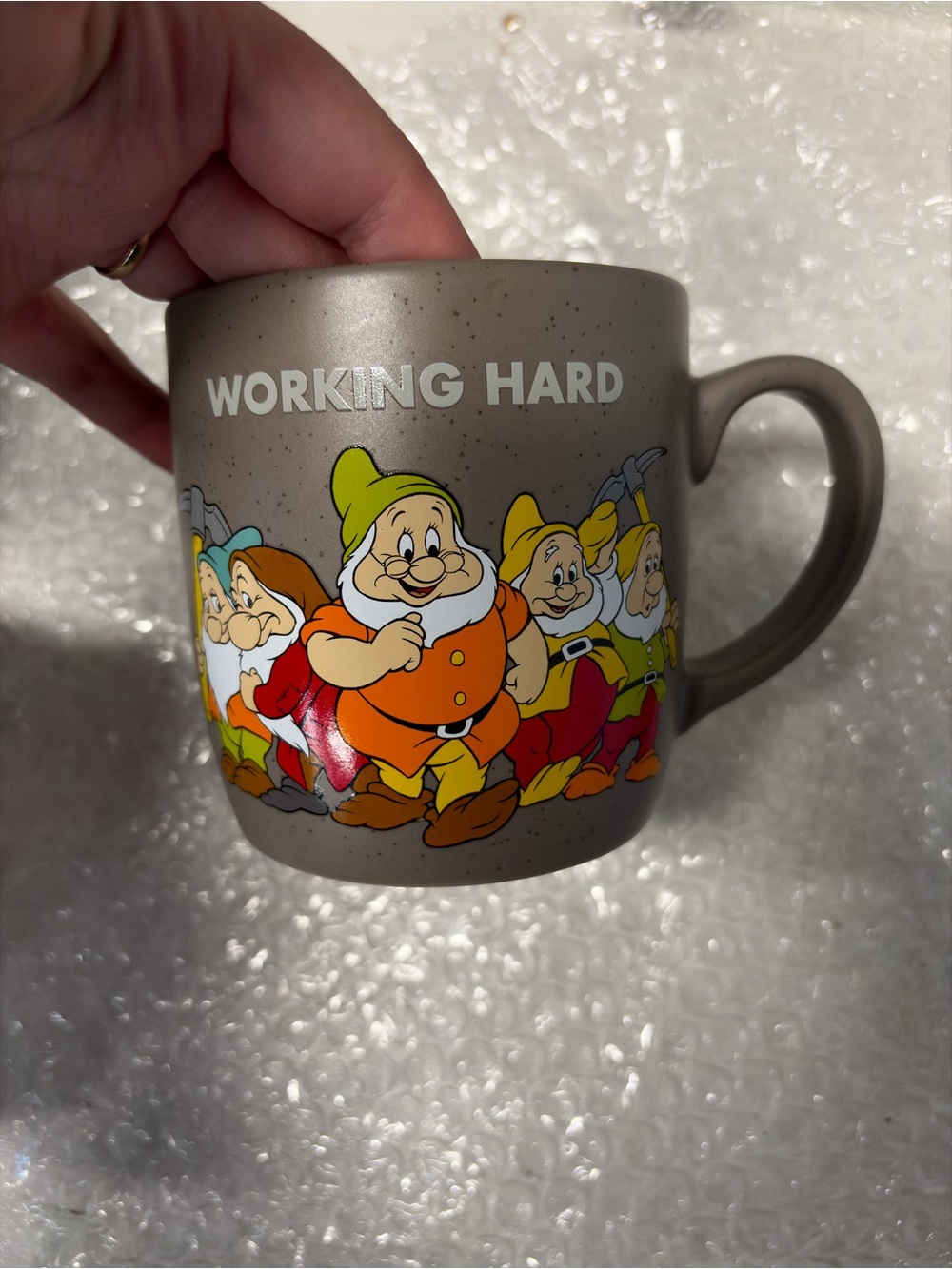 Disney Working Hard Hardly Working Stoneware Mug